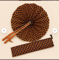 Éventail Wax Africain avec Pochette – Collection NLOOK
